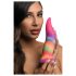 Creature Cocks Tongue - Gloeiende regenboog dildo - 21cm