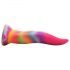 Creature Cocks Tongue - Gloeiende regenboog dildo - 21cm