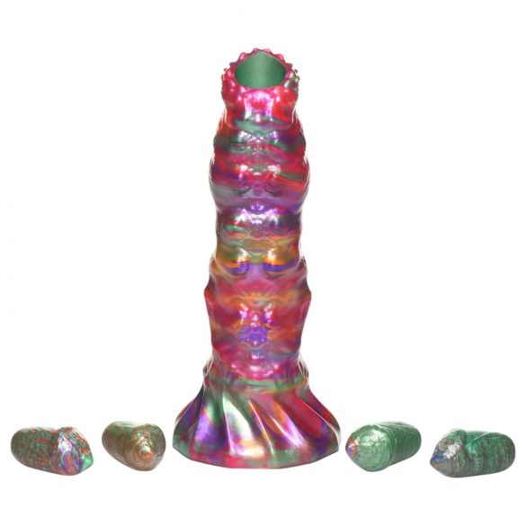 Creature Cocks Larve - Ovipositor dildo met eieren (regenboog)