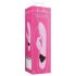 Loveline - oplaadbare, konijntjesstaaf vibrator (roze)