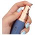 Loveline Travel - draagbare vibrator met glijmiddelhouder (pastelblauw)