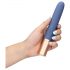 Loveline Travel - draagbare vibrator met glijmiddelhouder (pastelblauw)