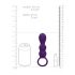 Loveline - Oplaadbare bolvormige anale vibrator (paars)