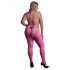 Ouch! - Glanzend open overall (roze) - XL-4XL