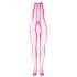 Ouch! - Glanzend open overall (roze) - XL-4XL