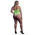 Ouch! - Neon groene fluoharnas body - XL-4XL