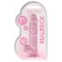 REALROCK - Realistische dildo roze transparant (17cm)