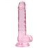 REALROCK - Realistische dildo roze transparant (17cm)