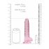 REALROCK - Realistische dildo roze transparant (17cm)