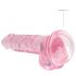 REALROCK - Realistische dildo roze transparant (17cm)