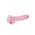 REALROCK - Realistische dildo roze transparant (17cm)