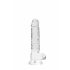 REALROCK - Transparante Realistische Dildo - Kristalhelder (17cm)