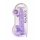 REALROCK - Transparante Realistische Dildo - Paars (22cm)