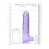 REALROCK - Transparante Realistische Dildo - Paars (22cm)