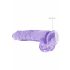 REALROCK - Transparante Realistische Dildo - Paars (22cm)