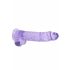 REALROCK - Transparante Realistische Dildo - Paars (22cm)