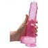 REALROCK - transparante realistische dildo - roze (22cm)