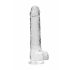 REALROCK - transparante realistische dildo - kristalhelder (22 cm)