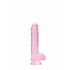 REALROCK - levensechte roze dildo, 15cm