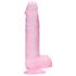 REALROCK - levensechte roze dildo, 15cm