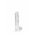 REALROCK - Realistische transparante dildo - kristalhelder (15cm)