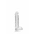 REALROCK - Realistische transparante dildo - kristalhelder (15cm)