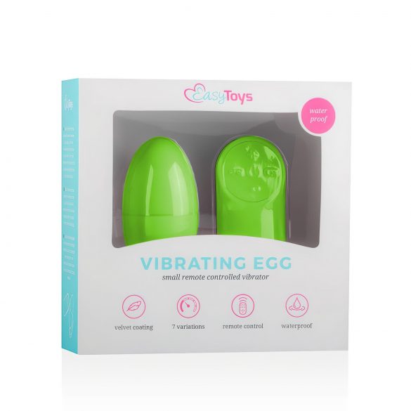 Easytoys - 7-standige vibratie-ei groen