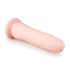 Easytoys - zuignap 100% siliconen dildo (21cm) - naturel