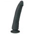 Easytoys - Zwarte siliconen dildo met zuignap (21cm)