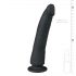 Easytoys - Zwarte siliconen dildo met zuignap (21cm)