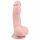 Easytoys - zuignap dildo met ballen (15cm) - naturel