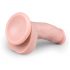 Easytoys - zuignap dildo met ballen (15cm) - naturel