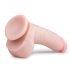 Easytoys - zuignap dildo met ballen (20cm) - natuur