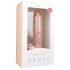 Easytoys - grote dildo met bal en zuignap (26,5 cm) - natuur