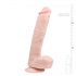 Easytoys - grote dildo met bal en zuignap (26,5 cm) - natuur