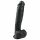 Easytoys - Grote zuignap dildo met ballen (26,5cm) - zwart