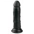 Easytoys - Realistische zuignap dildo (15,5cm) - zwart