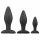 Easytoys Rocket - anale dildo set - zwart, 3-delig