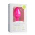 Easytoys Diamond - roze medium anaalplug met witte steen