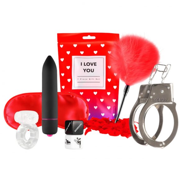 LoveBoxxx I Love You - set met 7 stuks, inclusief vibrator!