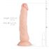 Realistische Dylan dildo - 23cm (natuurlijk)