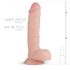 Realistische Dildo Glynn - 25cm genot in natuurlijke kleur