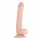 Elvin - Realistische dildo met ballen - 28cm (natuur)