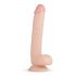 Elvin - Realistische dildo met ballen - 28cm (natuur)