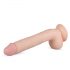 Elvin - Realistische dildo met ballen - 28cm (natuur)