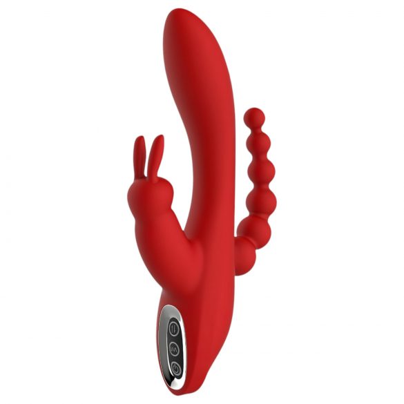 Red Revolution Hera - oplaadbare, waterdichte 3-in-1 vibrator (rood)