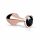 Rosy Gold Buttplug - rosegold met zwarte steen