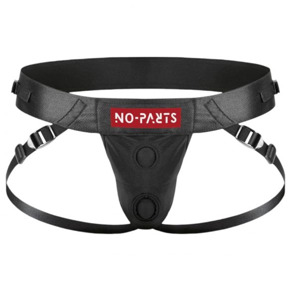 No-Parts Taylor: verstelbare strap-on harnas - zwart (S-L)