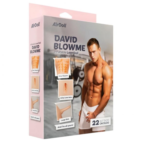 AirDoll David Blowme - Opblaasbare Man (natuurlijke teint)