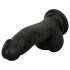 Easytoys - Realistische dildo met ballen - 12 cm (zwart)